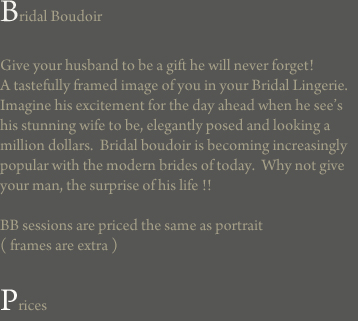 Bridal Boudiour